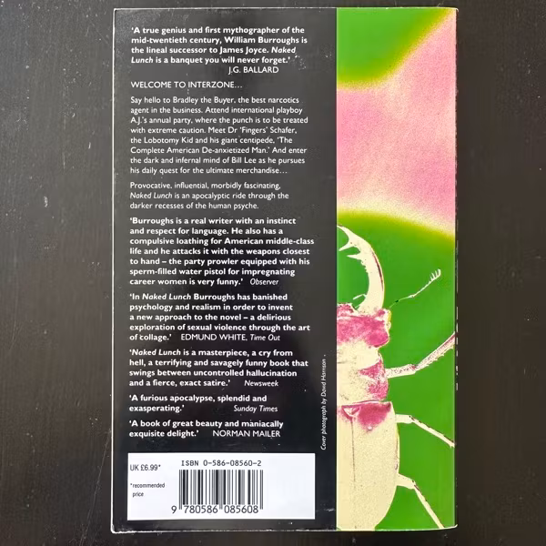 NAKED LUNCH William S. Burroughs (EX) BOOK