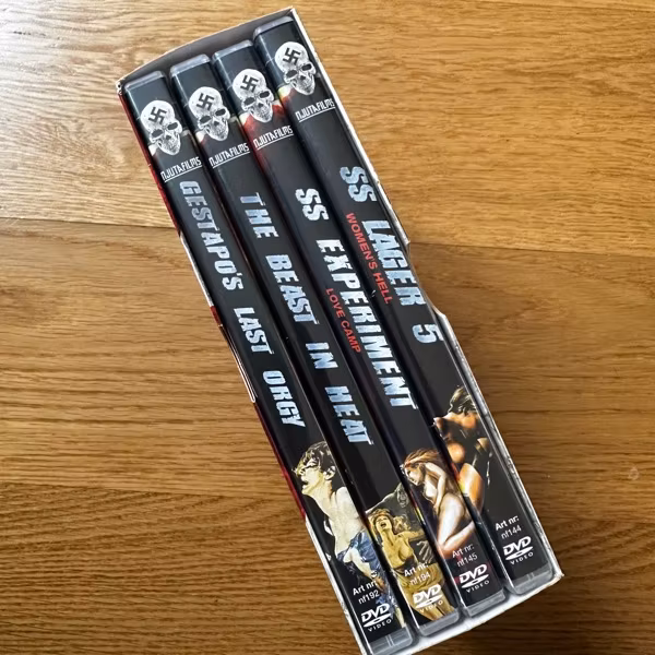 NAZISPLOITATION COLLECTION, the (Njuta Films) (VG+/NM) 4xDVD BOX