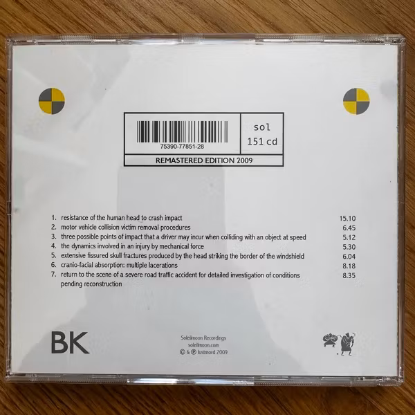 ISOLRUBIN BK Crash Injury Trauma (Soleilmoon - USA reissue) (NM) CD