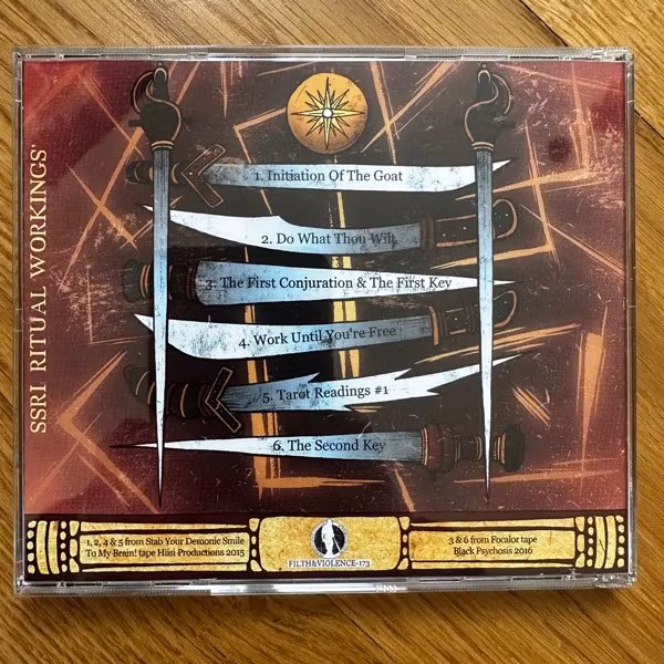 SSRI Ritual Workings (Filth And Violence - Finland original) (NM) CD
