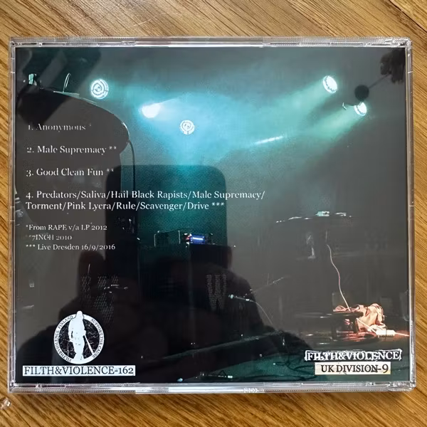 SNUFF Anonymous / Male Supremacy / Dresden (Filth And Violence - Finland original) (NM) CD
