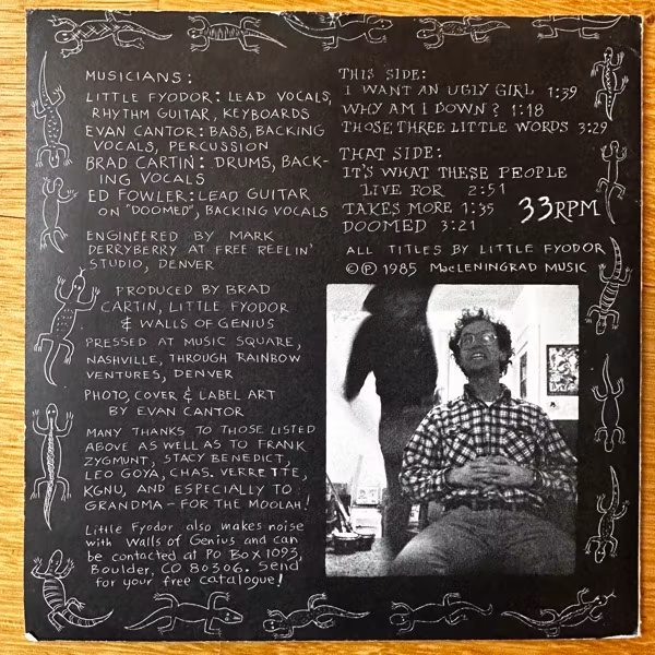 LITTLE FYODOR Slither (Mac Leningrad – USA original) (VG/EX) 7"