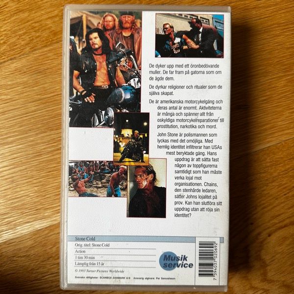 STONE COLD (VG+/EX) VHS