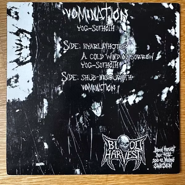 VOMINATION Yog-Sothoth (Blood Harvest - Sweden reissue) (VG+) 7"