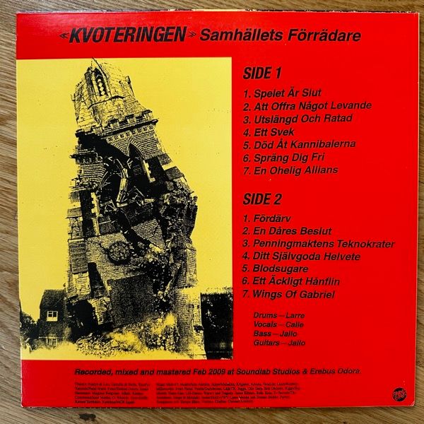 KVOTERINGEN Samhällets Förrädare (Feral Ward - USA original) (EX) LP