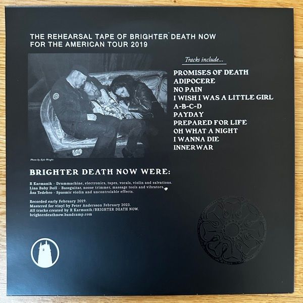 BRIGHTER DEATH NOW No Decency (Cloister - USA reissue) (NM) 2LP