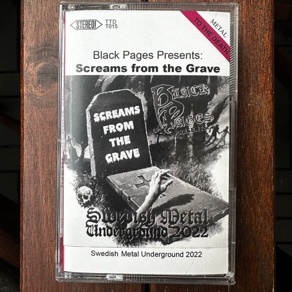 VARIOUS Black Pages Present: Screams From The Grave (To the Death - Sweden original) (NM) TAPE