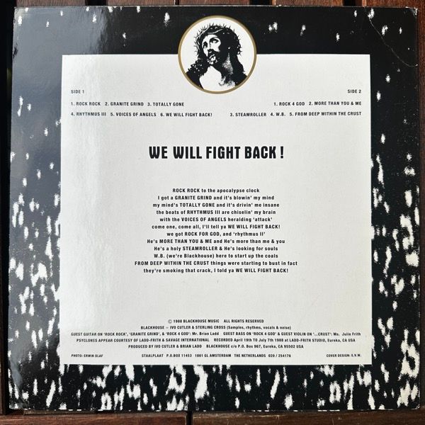 BLACKHOUSE We Will Fight Back! (Staalplaat - Netherlands original) (VG/EX) LP