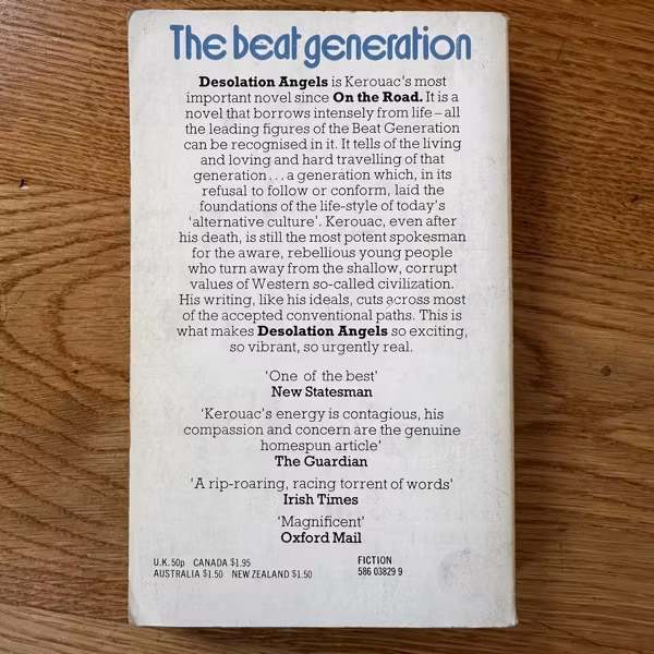 JACK KEROUAC Desolation Angels (Panther 1975) (VG) BOOK