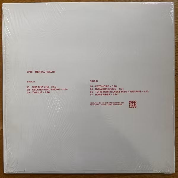 SPR! Mental Health (White vinyl) (Höga Nord - Sweden original) (NM/EX) LP