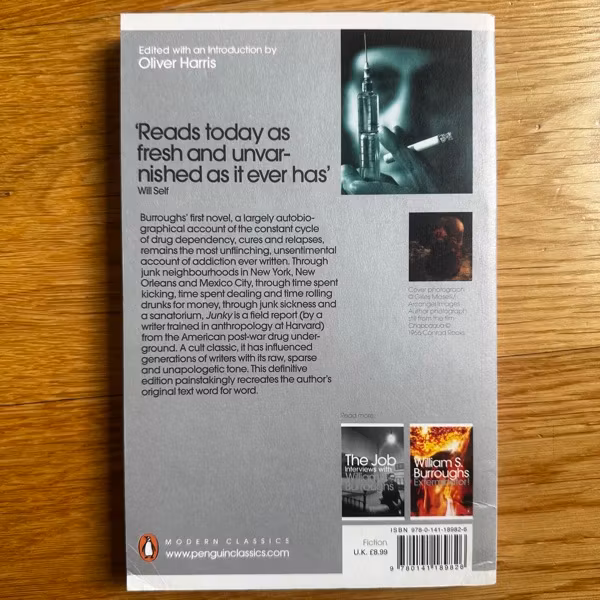 WILLIAM S. BURROUGHS Junky - The Definitive Text of 'Junk' (Penguin 2008) (VG+) BOOK