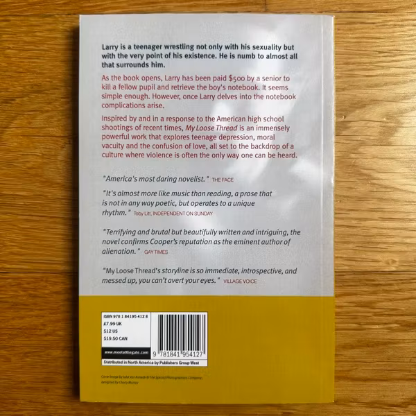 DENNIS COOPER My Loose Thread (Canongate 2003) (EX) BOOK