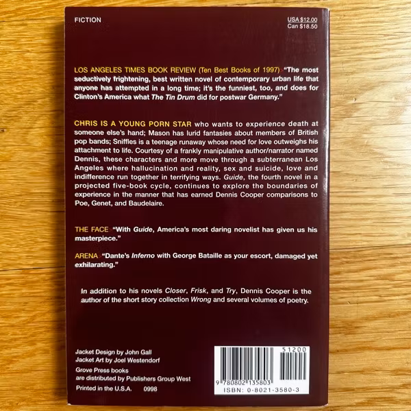 DENNIS COOPER Guide (Grove) (EX) BOOK