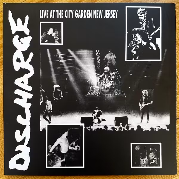 DISCHARGE Live At The City Garden New Jersey (Clear vinyl) (Let Them Eat Vinyl - UK reissue) (EX/NM) LP