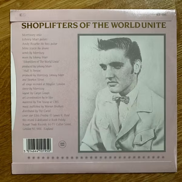 SMITHS, the Shoplifters Of The World Unite (Rough Trade - Scandinavia original) (EX/VG-) 7"