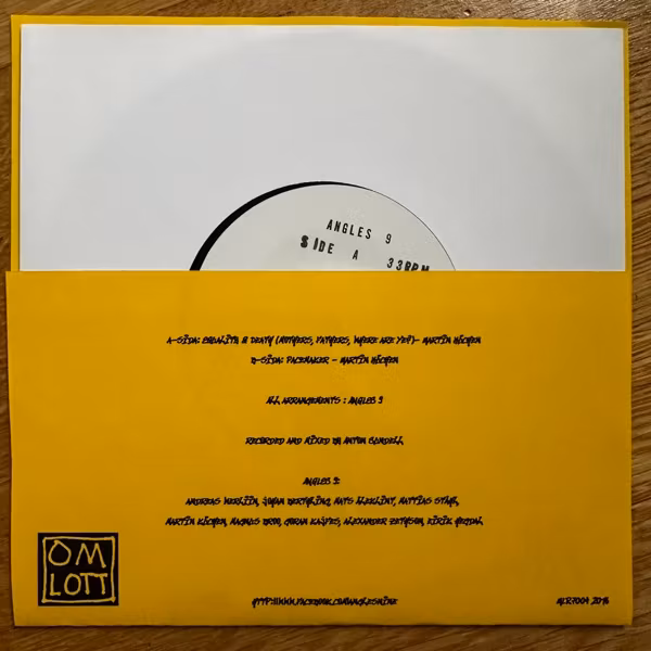 ANGLES 9 Equality & Death (Omlott - Sweden original) (NM) 7"
