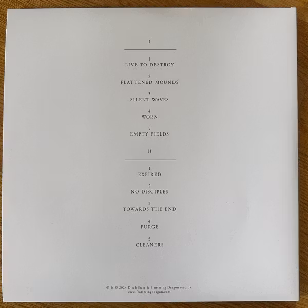 DITCH STATE Purge (White vinyl) (Fluttering Dragon – Europe original) (NM) LP