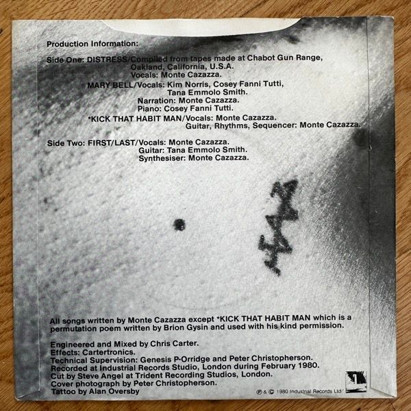 MONTE CAZAZZA Something For Nobody (Industrial - UK original) (VG+/EX)