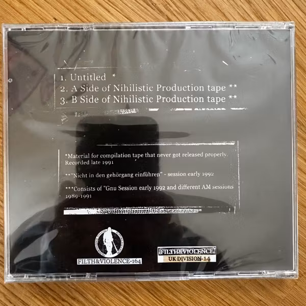 AUNT MARY Sessions Of Extreme Nihilism 1989-1992 - Lost Tapes Of AM (Filth And Violence - Finland original) (SS) CD