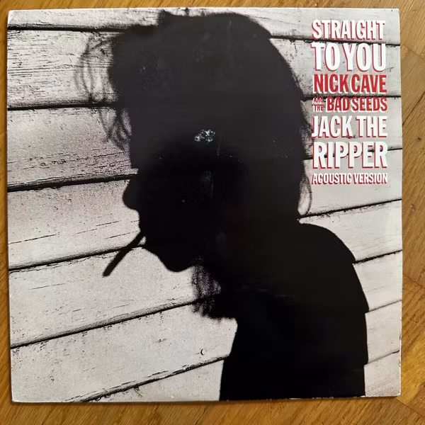 NICK CAVE AND THE BAD SEEDS Straight To You / Jack The Ripper (Acoustic Version) (Mute - UK original) (VG+/VG) 7"