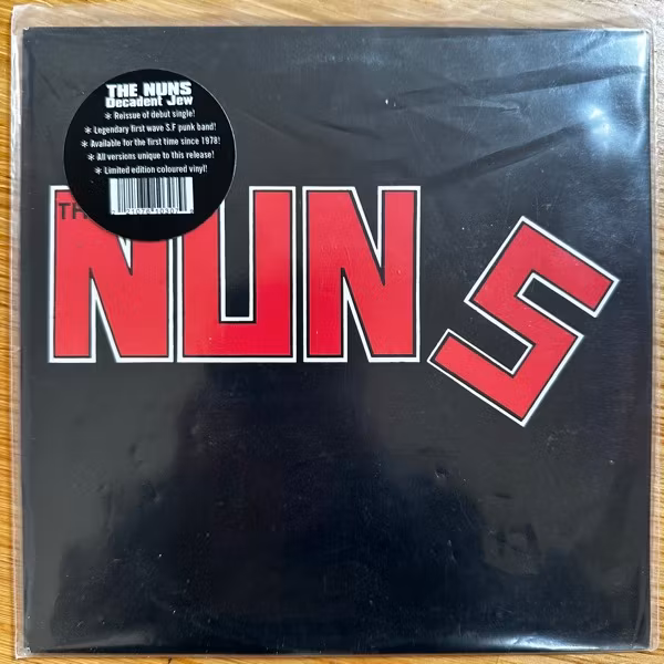 NUNS, the The Nuns (Blue vinyl) (Blank - Australia reissue) (EX/NM) 7"