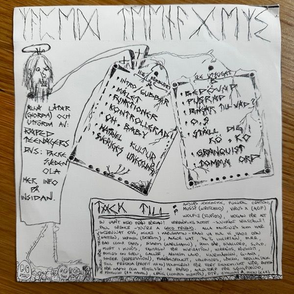 RAPED TEENAGERS ag Gillar Blommor. Jag Gillar Träd. Jag Gillar Naturen Som Den Är. (Self released - Sweden original) (VG) 7"