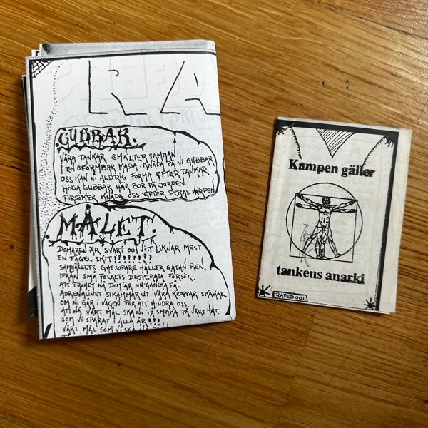 RAPED TEENAGERS ag Gillar Blommor. Jag Gillar Träd. Jag Gillar Naturen Som Den Är. (Self released - Sweden original) (VG) 7"