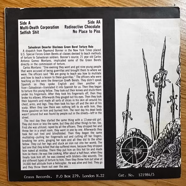 MDC Multi-Death Corporations (Crass - UK original) (VG+) 7"