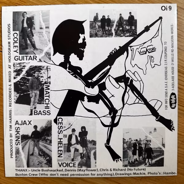 VIOLATORS Gangland... / The Fugitive (No Future - UK original) (VG+) 7"