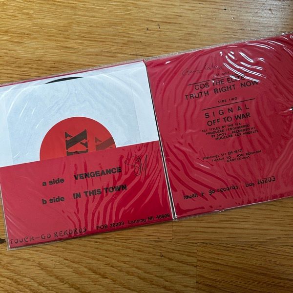 FIX, the Vengeance / Jan's Rooms (Signed) (Touch And Go - USA reissue) (EX) 2x7"