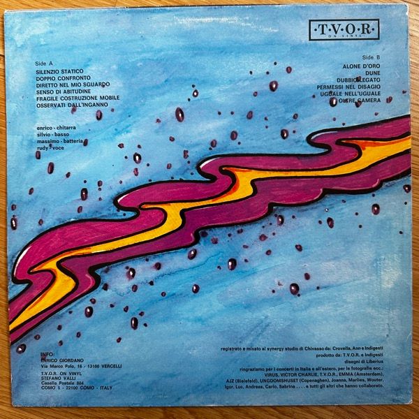 INDIGESTI Osservati Dall'Inganno (TVOR On Vinyl - Italy repress) (VG+/EX) LP