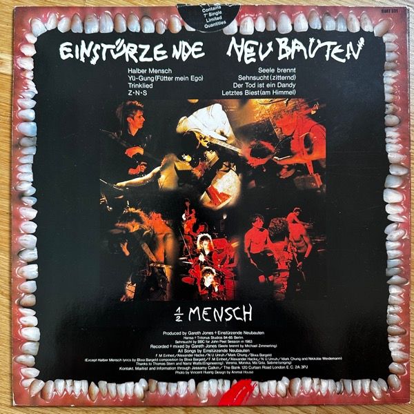 EINSTÜRZENDE NEUBAUTEN ½ Mensch (Some Bizarre - UK original) (EX/VG) LP+7"
