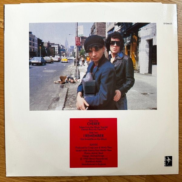 SUICIDE Cheree (Demon - UK reissue) (VG+) 12"