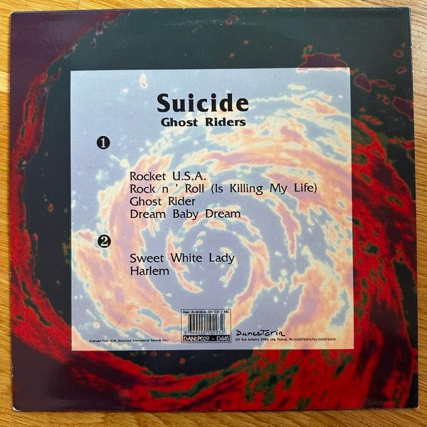 SUICIDE Ghost Riders (Danceteria – France reissue) (VG+) LP