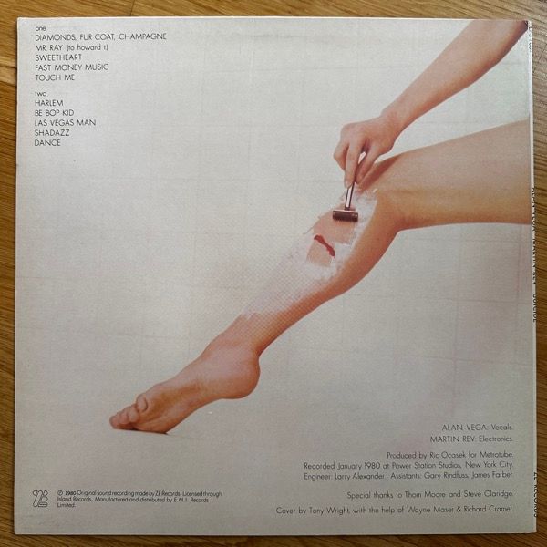SUICIDE Suicide: Alan Vega · Martin Rev (ZE - UK original) (EX) LP