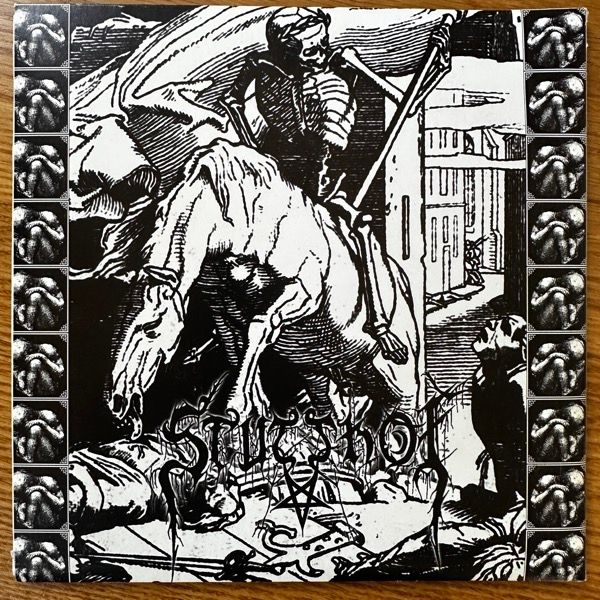 SATANIC WARMASTER / STUTTHOF Split (Zyklon-B - Greece original) (VG+) 7"