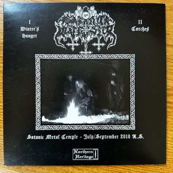 SATANIC WARMASTER Winter's Hunger / Torches (Northern Heritage - Finland original) (EX) 7"