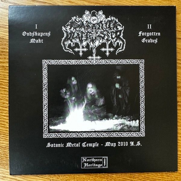 SATANIC WARMASTER Ondskapens Makt / Forgotten Graves (Northern Heritage - Finland original) (EX) 7"