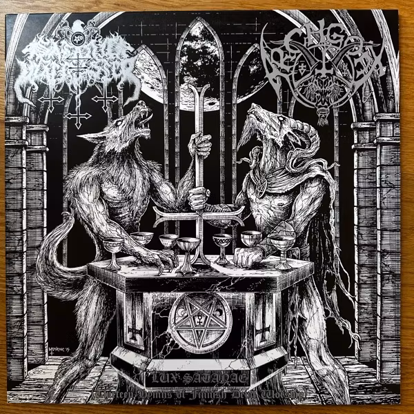 SATANIC WARMASTER / ARCHGOAT Lux Satanae (Thirteen Hymns Of Finnish Devil Worship) (Hells Headbangers – USA 3rd press) (EX) MLP