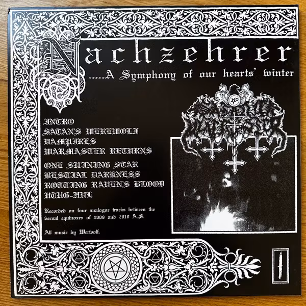 SATANIC WARMASTER Nachzehrer (Northern Heritage - Finland original) (EX/NM) LP