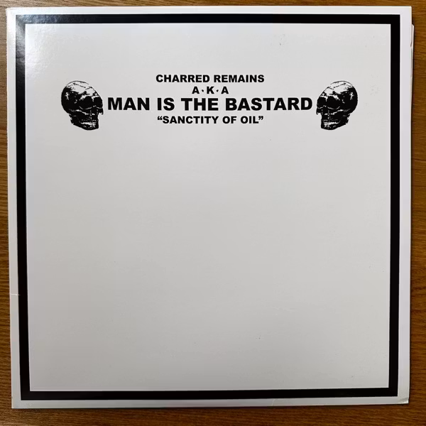 BIZARRE UPROAR / CHARRED REMAINS AKA MAN IS THE BASTARD Split (Orange vinyl) (Deep Six - USA reissue) (EX/NM) 10"