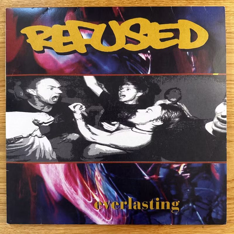 REFUSED Everlasting (Gold vinyl) (Startracks - Sweden reissue) (VG+/NM) 12"
