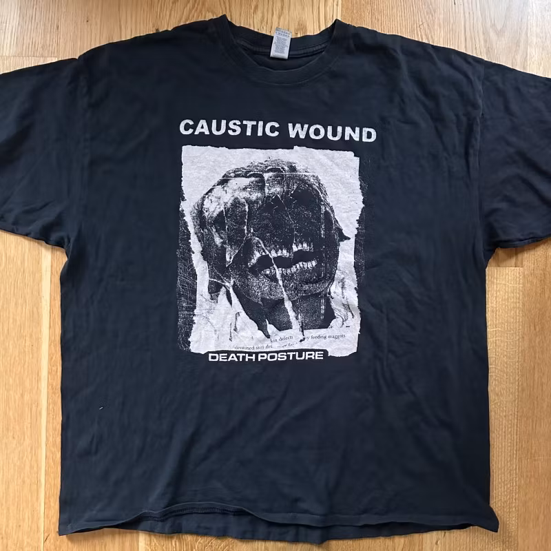 CAUSTIC WOUND Death Posture (XXL) T-SHIRT