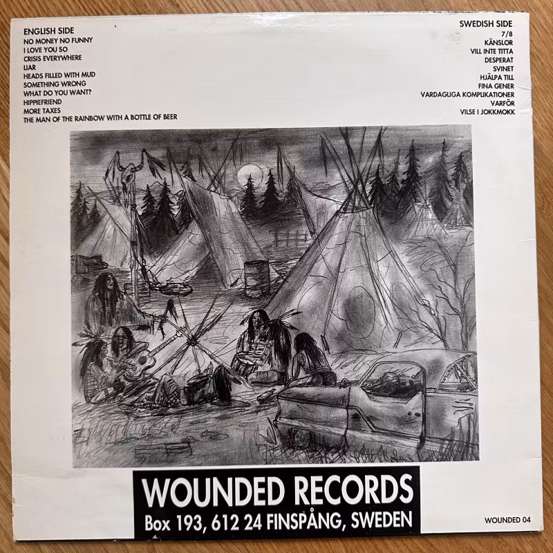 WOUNDED KNEE Feelings (Wounded - Sweden original) (EX/VG+) LP
