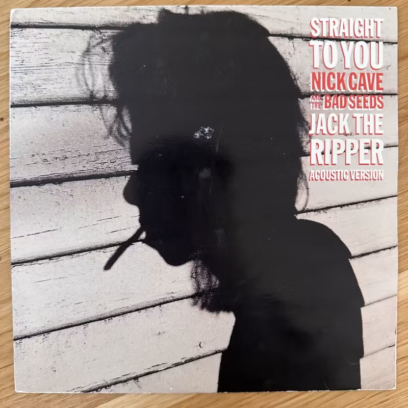NICK CAVE AND THE BAD SEEDS Straight To You / Jack The Ripper (Acoustic Version) (Mute - UK original) (VG+/VG-) 7"