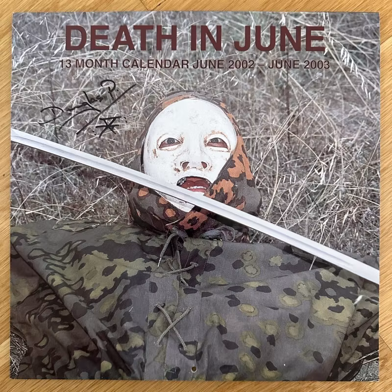 DEATH IN JUNE 13 Month Calendar 2002 (Signed) (EX) CALENDAR