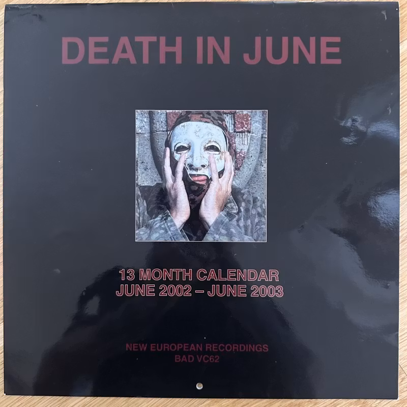 DEATH IN JUNE 13 Month Calendar 2002 (Signed) (EX) CALENDAR