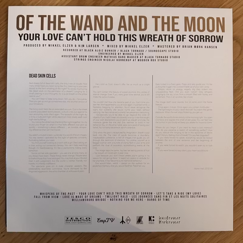 OF THE WAND AND THE MOON Your Love Can't Hold This Wreath Of Sorrow (Green vinyl) (Heiðrunar Myrkrunar – Denmark reissue) (NM) LP