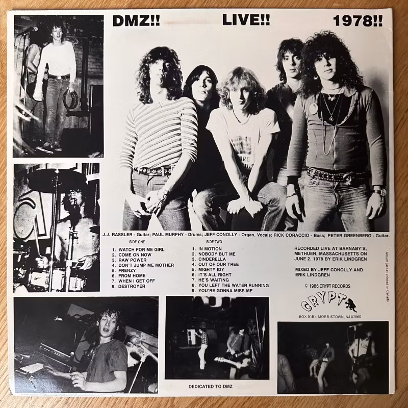 DMZ DMZ!! Live!! 1978!! (Crypt - USA original) (VG+/VG) LP