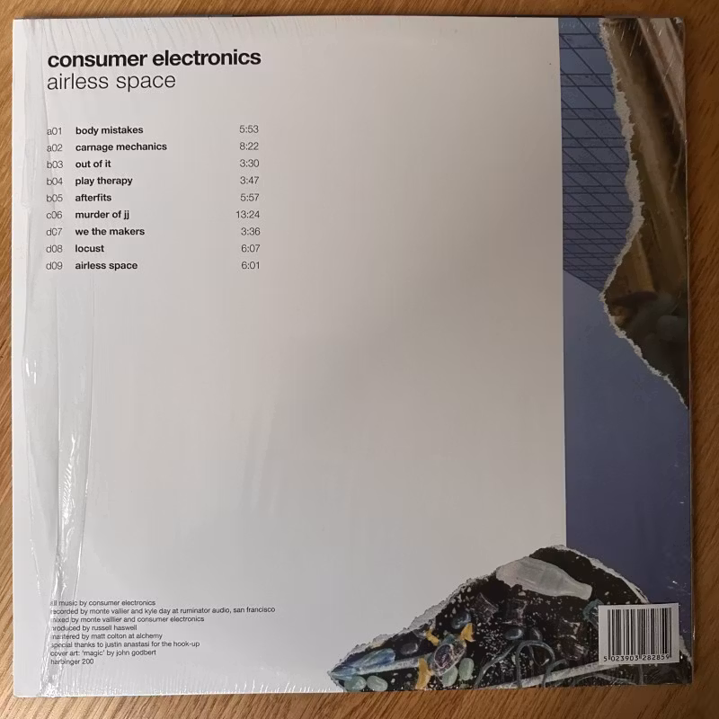 CONSUMER ELECTRONICS Airless Space (Harbinger Sound - UK original) (NM) 2LP